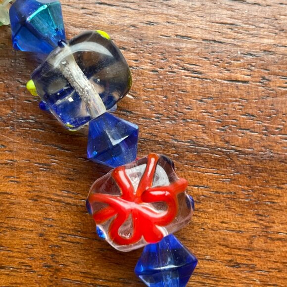 Art Glass Bracelet with Blown Glass Beads - Picture 4 of 6